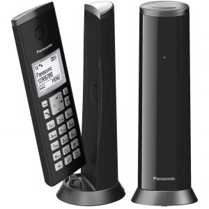 selling kx tgk222eb digital cordless telephone with 1 5 inch lcd screen nuisance call blocker and answering machine twin dect black 5f06addb07eb2