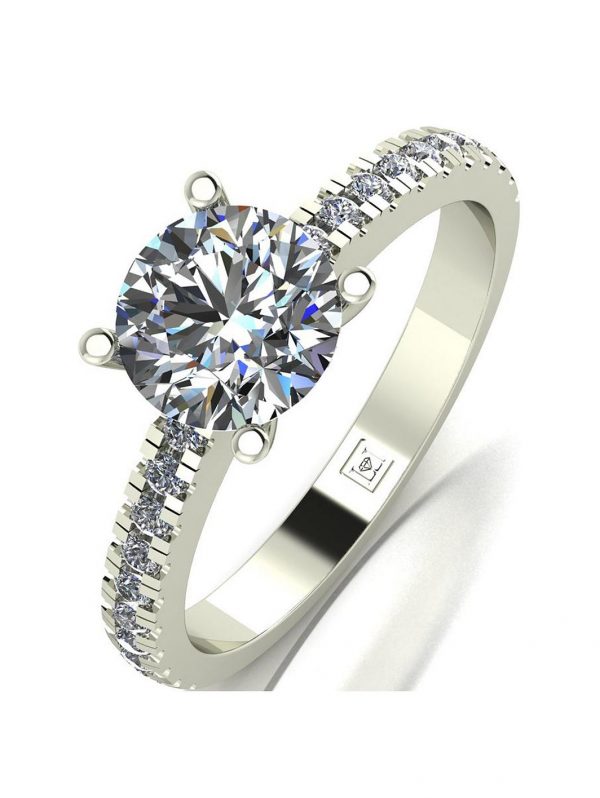 selling lady lynsey 9ct gold 1 40ct total round brilliant moissanite solitaire ring 5efc647877f06