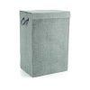 selling laundry hamper basket grey check in canvas 5f003ea447966