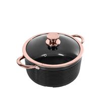 selling linear rose gold 24 cm casserole pan in black 5f05b40f19efe