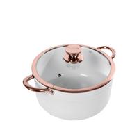 selling linear rose gold 24 cm casserole pan in white 5f05b6974d7f6