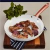 selling linear rose gold set of 2 frying pans in white 5f05b4c282c18