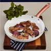 selling linear rose gold set of 2 frying pans in white 5f05b4c372beb