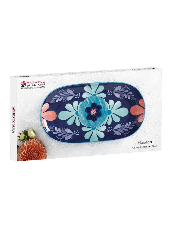 selling majolica medium blue oblong platter 5efc7815a27d6