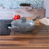 selling marble collection wok and griddle pan set in grey 5efdc8893f6b9