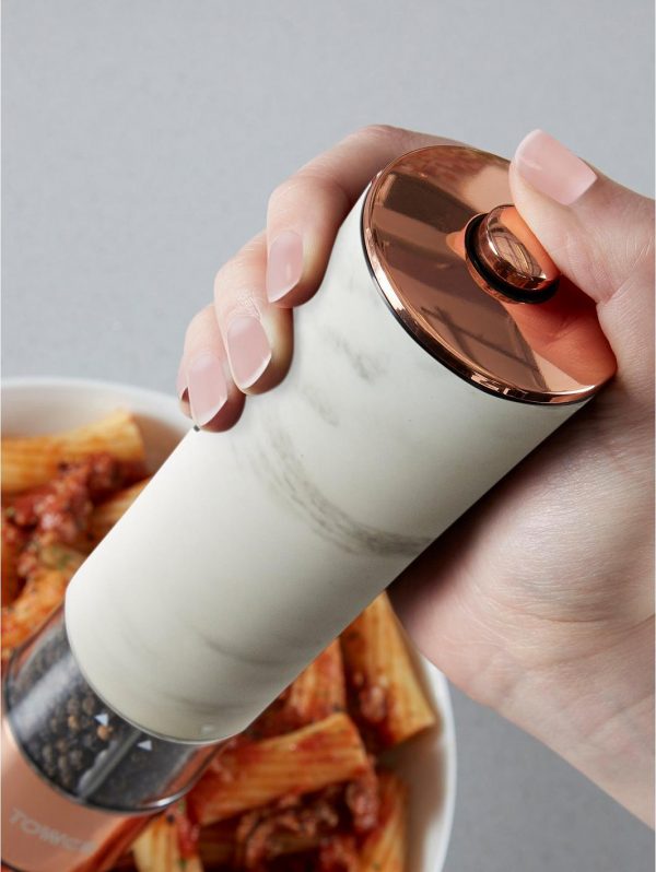 selling marble rose gold edition electric salt and pepper mill 5efc798a10ac0