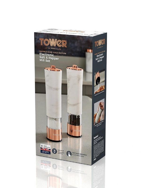 selling marble rose gold edition electric salt and pepper mill 5efc798ad57a4