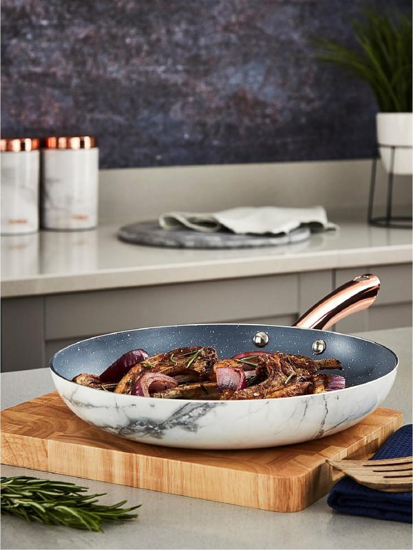 selling marble rose gold edition set of 2 frying pans 5f05b59aa4ba3
