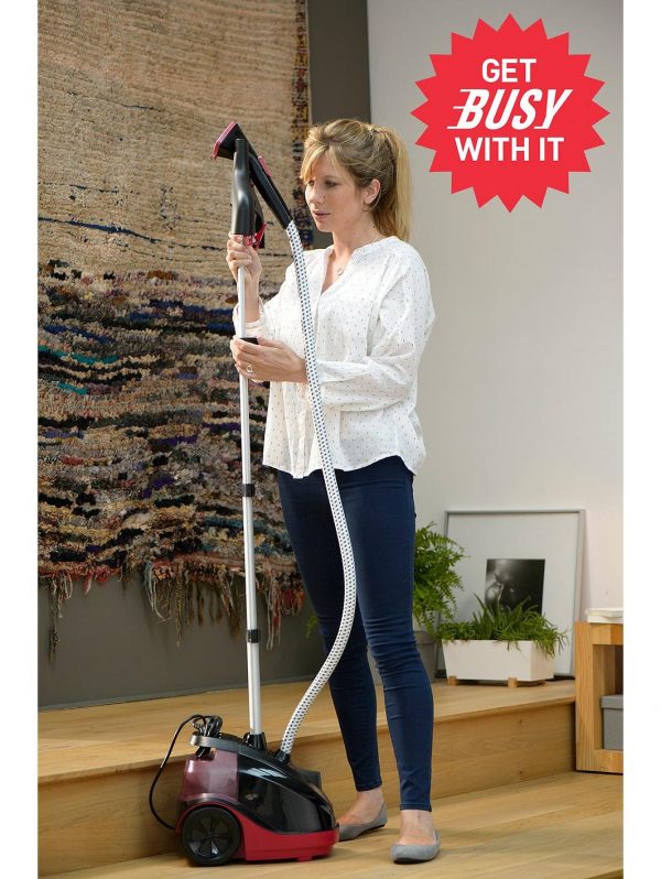 selling master precision 360 upright garment clothes steamer red and black 5f06ba202a108