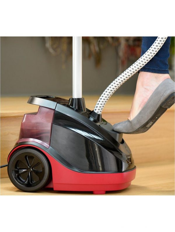 selling master precision 360 upright garment clothes steamer red and black 5f06ba21e4cbe