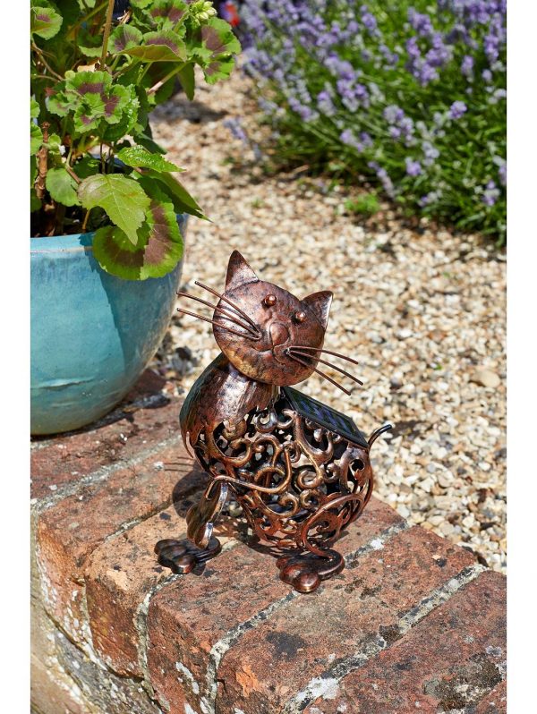 selling metal solar cat light 5f201678537c4