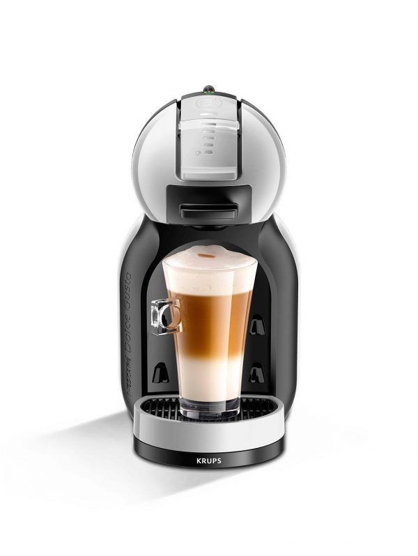 selling mini me automatic coffee machine arctic grey and black anthracite by krups starter kit 5f056375756fb