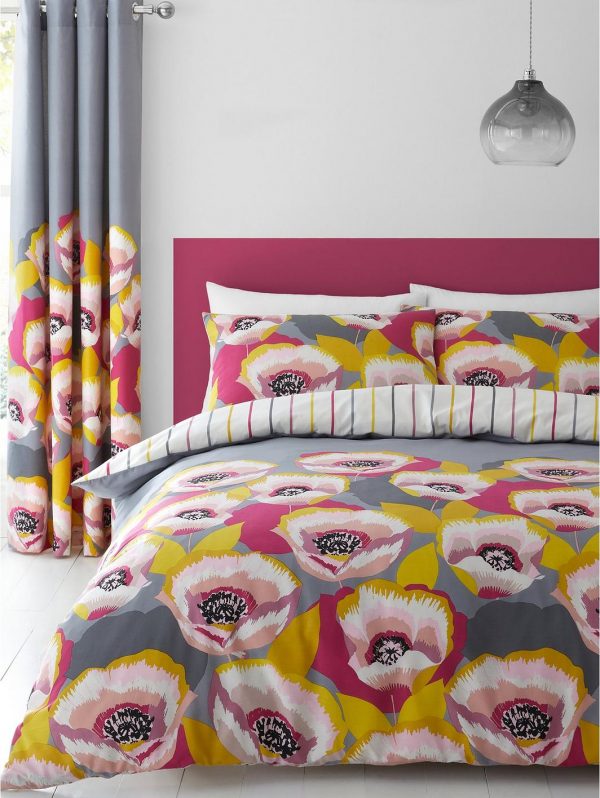 selling modernist poppy eyelet curtains 5f01988002d2c