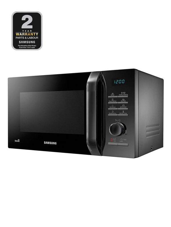 selling ms23h3125ak eu 23 litre 800 watt solo microwave with smart humidity sensor technology black 5f0565507624a