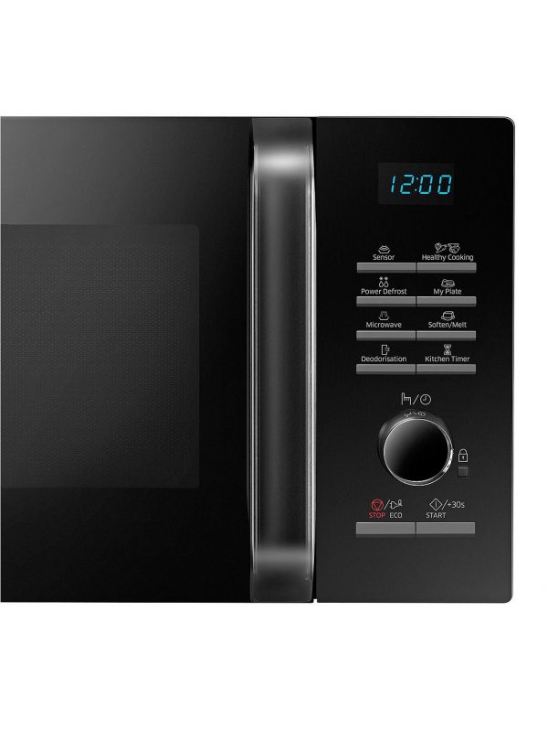 selling ms23h3125ak eu 23 litre 800 watt solo microwave with smart humidity sensor technology black 5f05655843d33