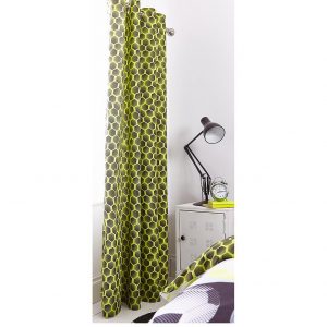 selling neon football eyelet curtains in yellow 5f0194122d59f