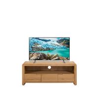 selling newman curve ready assembled solid oak and oak veneer tv unit 5f1d5c7e014e5