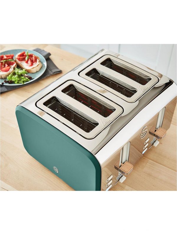 selling nordic 4 slice toaster green 5f06b711d2be7