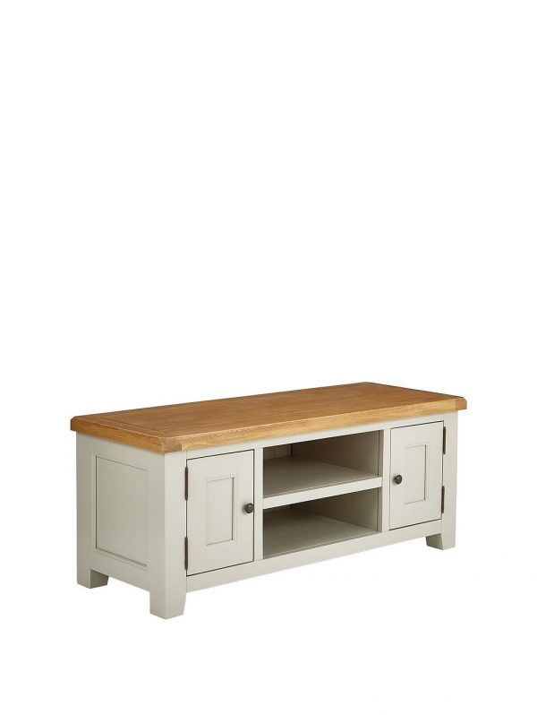 selling oakland painted 100 solid wood ready assembled large tv unit fits up to 55 inch tv 5efd7facbffd2