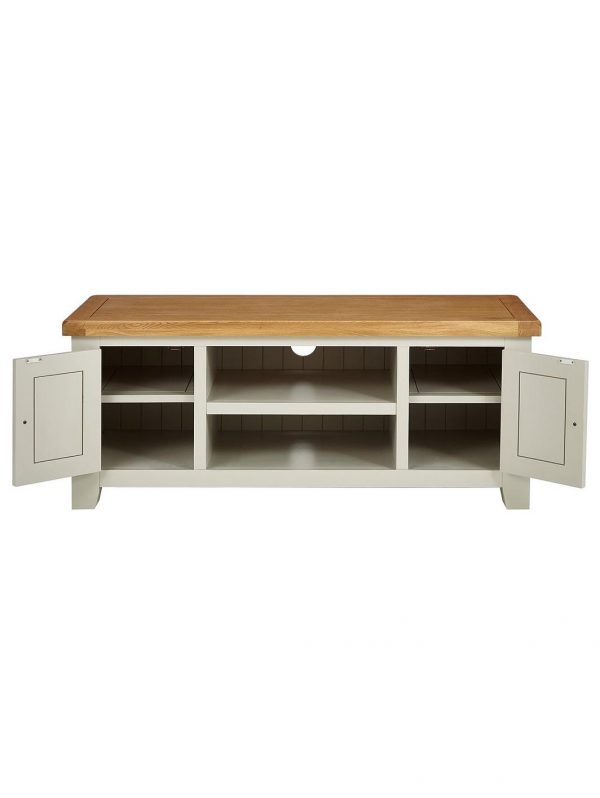 selling oakland painted 100 solid wood ready assembled large tv unit fits up to 55 inch tv 5efd7fad5a946