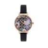 selling olivia burton glasshouse demi floral dial black strap watch 5f044bea2610a