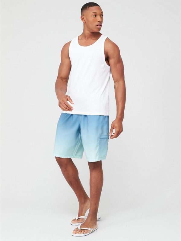 selling ombre long swimming shorts blue 5f0429ebd0ae3