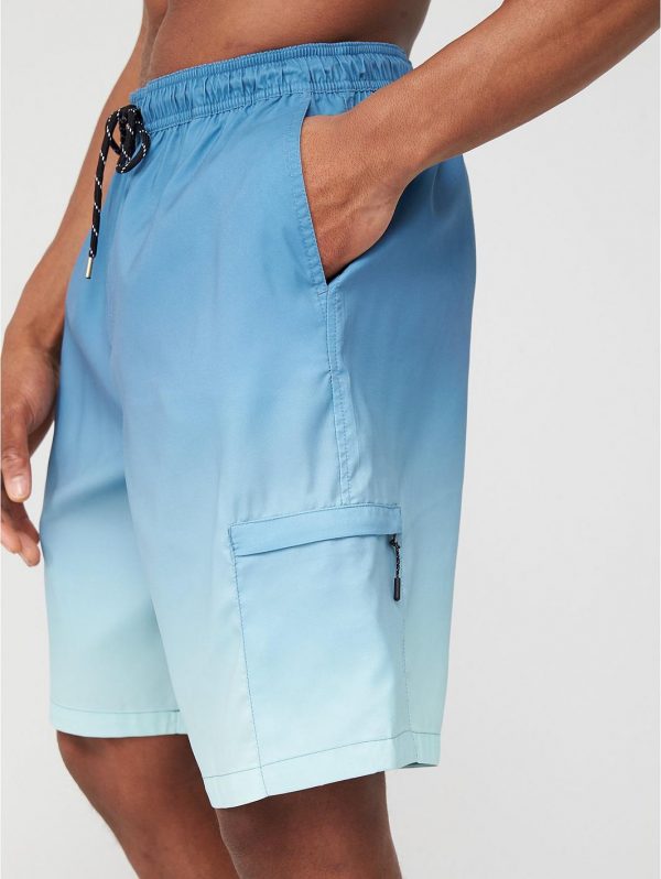 selling ombre long swimming shorts blue 5f0429ec8ee5b