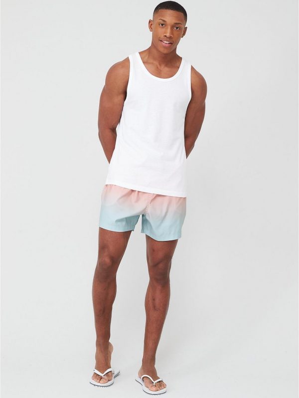 selling ombre swimming shorts pink blue 5f042a3112937