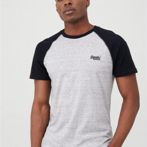 selling orange label classic baseball t shirt grey marl 5efc81de33ef3