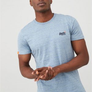 selling orange label vintage embroidery t shirt light blue 5efc81247e5dc