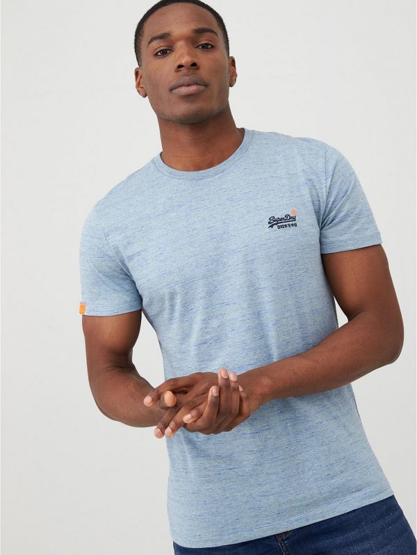 selling orange label vintage embroidery t shirt light blue 5efc81247e5dc