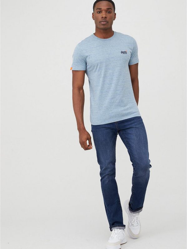 selling orange label vintage embroidery t shirt light blue 5efc8125d1f9d