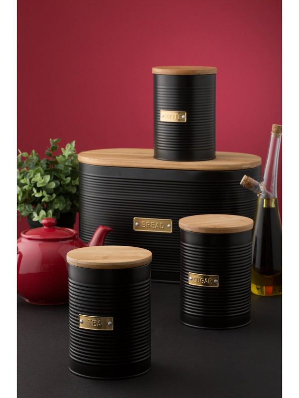 selling otto black tea coffee and sugar storage canisters 5f04312f18d63