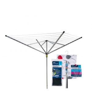 selling outdoor rotary airer with accessories 50m 4 arm 5f003ee81e59c