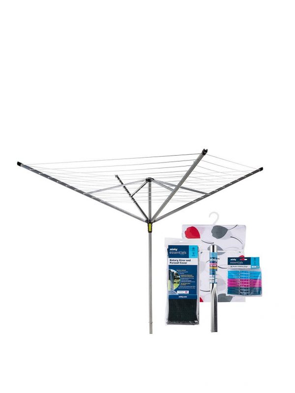 selling outdoor rotary airer with accessories 50m 4 arm 5f003ee81e59c