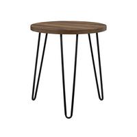 selling owen round side table walnut effect 5efc2263d8119