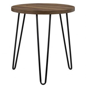 selling owen round side table walnut effect 5efc226808afb