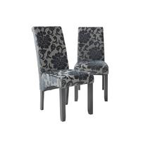 selling pair of oxford fabric dining chairs black 5f0808d81e724