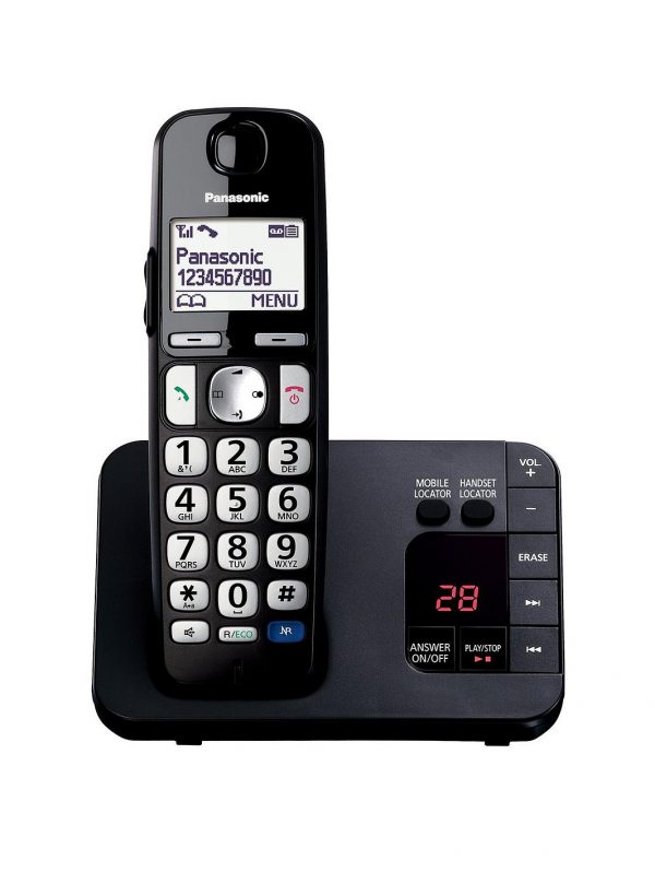 selling panasonic kx tge720eb big button dect cordless telephone with nuisance call blocker digital answering machine single handset pack black 5f1fe73f9e69e