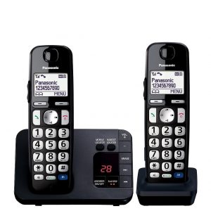 selling panasonic kx tge722eb big button dect cordless telephone with nuisance call blocker digital answering machine twin handset pack black 5f1bf32327773