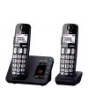 selling panasonic kx tge722eb big button dect cordless telephone with nuisance call blocker digital answering machine twin handset pack black 5f1bf3264bcbb