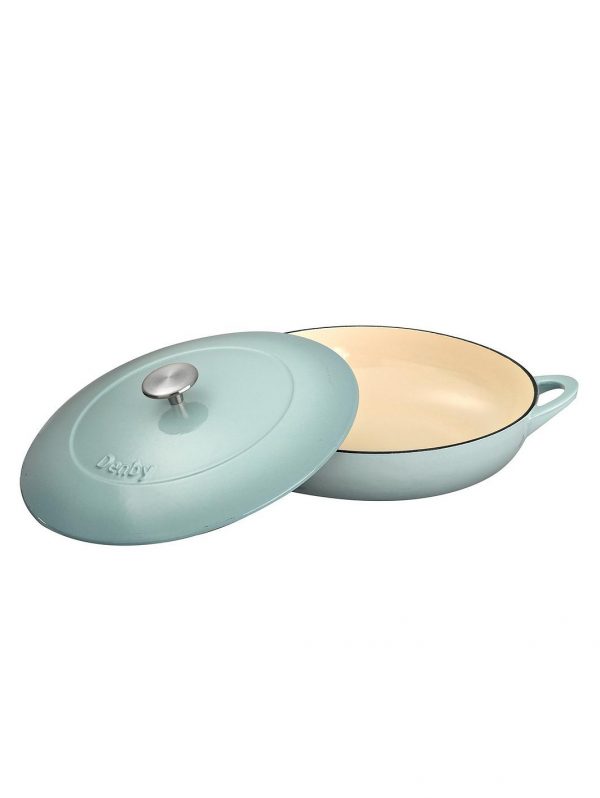 selling pavilion 30cm shallow cast iron casserole dish 5f05b48675bb2