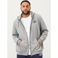 selling plus size essentials full zip hoody grey 5efeea665fecd