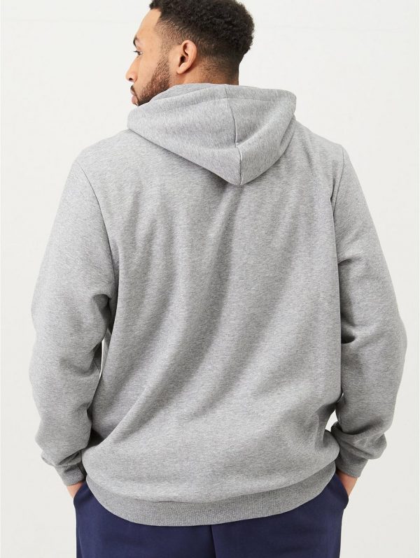 selling plus size essentials full zip hoody grey 5efeea6d273e2