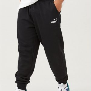 selling plus size mens essentials logo pants black 5efee8be64fd8