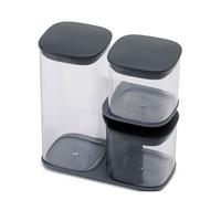 selling podium 3 piece storage jar set with stand 5f0431454e018