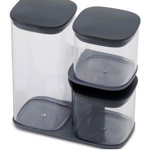 selling podium 3 piece storage jar set with stand 5f04314a7667e