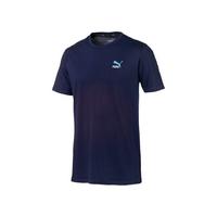 selling puma classics embossed t shirt navy 5efeeacf6a9d8