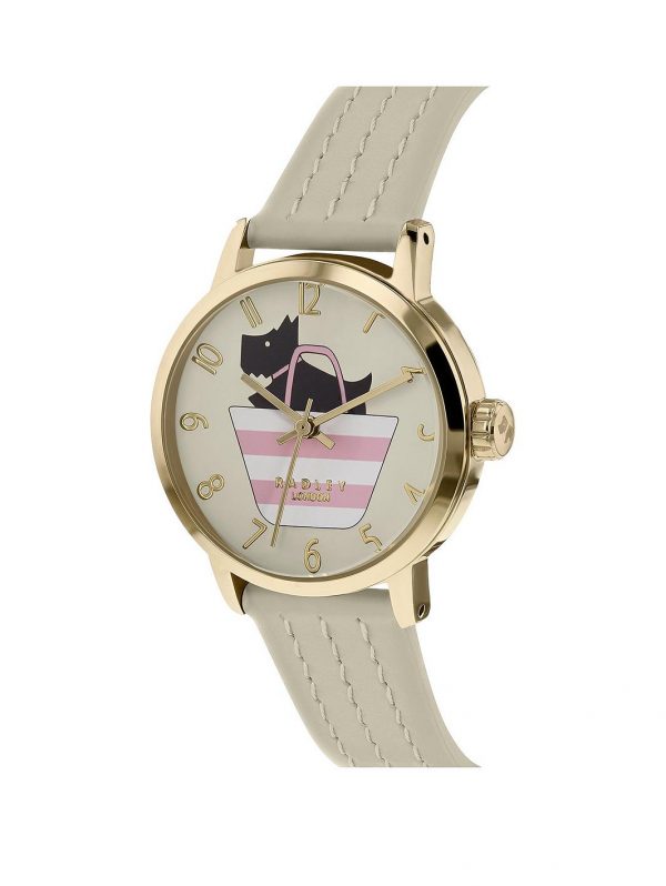 selling radley dog in basket champagne dial tan leather strap ladies watch 5efc6467debee