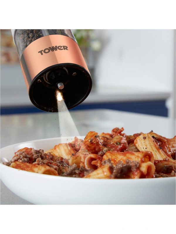 selling rose gold electric salt and pepper mill white 5efc78a2584e1